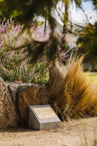 A commemoration Plaque in a Park