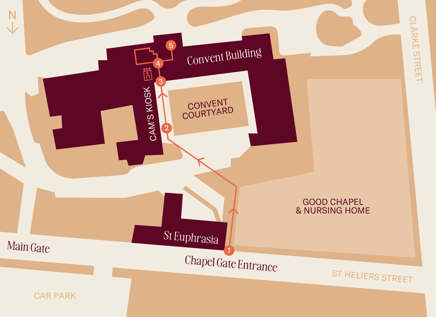 Map of the Abbotsford Convent